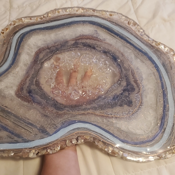 Geodes abstract wall art paintings embellished art - Picture 6 of 15